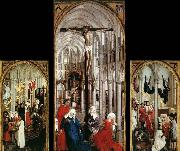 WEYDEN, Rogier van der Seven Sacraments Altarpiece oil painting artist